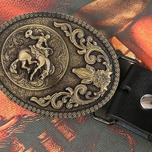 New rodeo cowboy Belt buckle approximately 3.75"